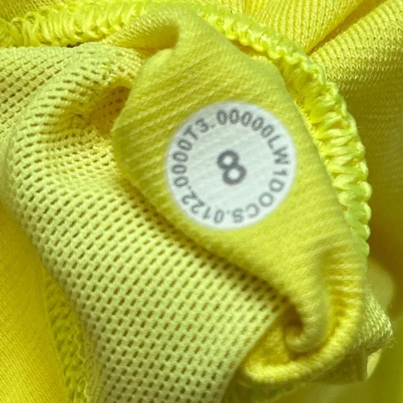 Lululemon court crush tennis dress electric lemon yellow 8 - Picture 11 of 12